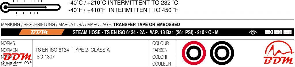 شیلنگ بخار فشار قوی ISO6134-2A